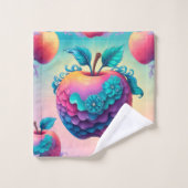 リンゴカラフル バスタオルセット (ウォッシュタオル)