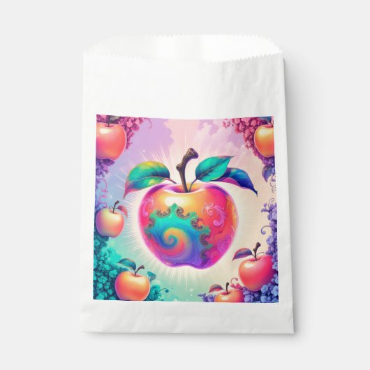 リンゴカラフル フェイバーバッグ (正面)