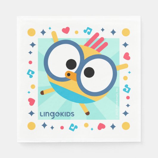 リンゴキッズパーティー紙ナプキンズウィズビリー スタンダードランチョンナプキン (正面)