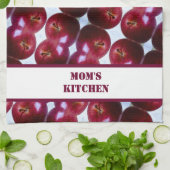 リンゴパーソナライズされた柄キッチンタオル キッチンタオル (折り畳み)