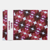 リンゴパーソナライズされた柄キッチンタオル キッチンタオル (横)