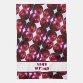 リンゴパーソナライズされた柄キッチンタオル キッチンタオル (縦)