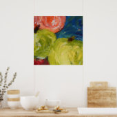 リンゴプリント ポスター (キッチン)