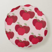 リンゴモダンプリント装飾円枕 ラウンドクッション (裏面)