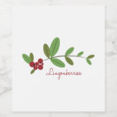 リンゴンベリー ワインラベル (シングルラベル)