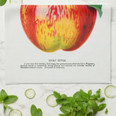 リンゴヴィンテージイラストレーションキッチンタオル キッチンタオル (折り畳み)