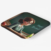 リンゴ先生誕生日 ペーパープレート (傾斜あり)