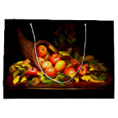 リンゴ入りコルヌコピア ラージペーパーバッグ (裏面)