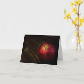 リンゴ写真 カード (黄色い花)