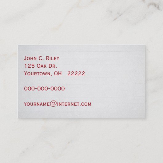 リンゴ収穫 名刺 (裏面)