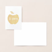 リンゴ名前をカスタムする 箔カード (ディスプレー)