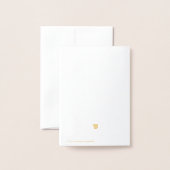 リンゴ名前をカスタムする 箔カード (裏面封筒付き)