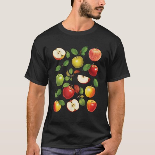 リンゴ品種違う種類Apple Picker Apple Tシャツ (正面)