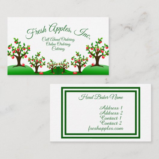 リンゴ園 名刺 (正面/裏面)