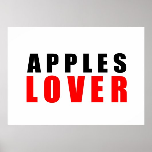 リンゴ好き ポスター (正面)