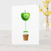 リンゴ工場 カード (黄色い花)