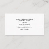 リンゴ手描き |黒 名刺 (裏面)