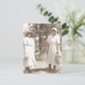 リンゴ採り女性 ポストカード (スタンド正面)