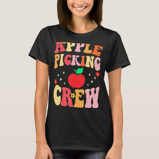 リンゴ摘みクルーApple Picking Equipment Apple Harv Tシャツ (正面)