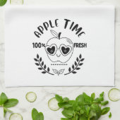 リンゴ時間 キッチンタオル (折り畳み)
