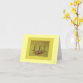 リンゴ札 カード (黄色い花)