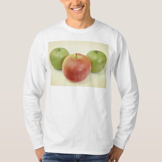 リンゴ果実写真 Tシャツ (正面)