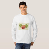 リンゴ果実写真 Tシャツ (正面フル)