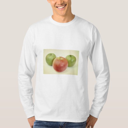 リンゴ果実写真 Tシャツ (正面)