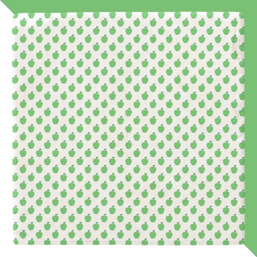 リンゴ果実緑のパターン ストーンコースター