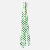 リンゴ果実緑のパターン ネクタイ (正面)
