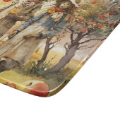 リンゴ果樹園で カッティングボード (角)