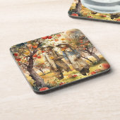 リンゴ果樹園で コースター (左側)