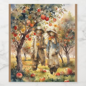 リンゴ果樹園で ワインラベル (シングルラベル)