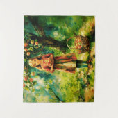 リンゴ果樹園の少女 タペストリー (正面)