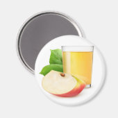リンゴ果汁 マグネット (正面/裏面)