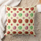 リンゴ模様 クッション (ブランケット)