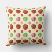 リンゴ模様 クッション (裏面)