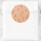 リンゴ模様 ラウンドシール (バッグ)