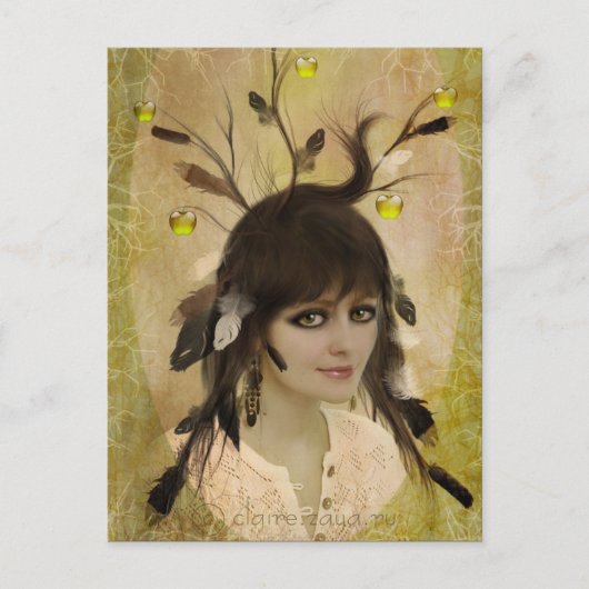 リンゴ泥棒 ポストカード (正面)