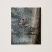 リンゴ灰色の戦争馬 ジグソーパズル (縦)