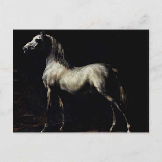 リンゴ灰色勉強 ポストカード (正面)