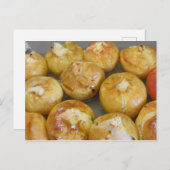 リンゴ焼いた ポストカード (正面/裏面)