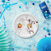 リンゴ狩りのアダムとイブ ペーパープレート (パーティー)