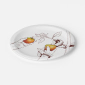 リンゴ狩りのアダムとイブ ペーパープレート (アングル)