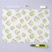 リンゴ狩りのセージ |フルーツ花模様組織パップ 薄葉紙 (クラフト)