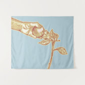 リンゴ狩りの収穫 タペストリー (正面(横))