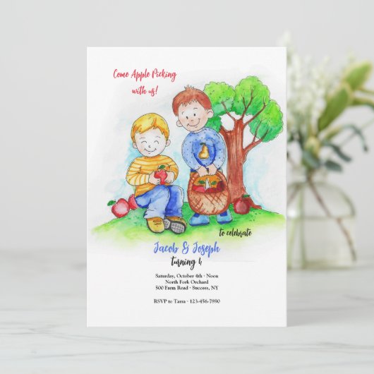 リンゴ狩りの少年たちへの招待状 招待状 (スタンド正面)