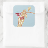 リンゴ狩り果樹園の収穫 スクエアシール (バッグ)