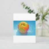 リンゴ白熱［赤熱］光を放つ ポストカード (スタンド正面)