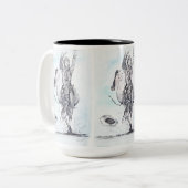 リンゴ目ブロンク ツートーンマグカップ (正面左)